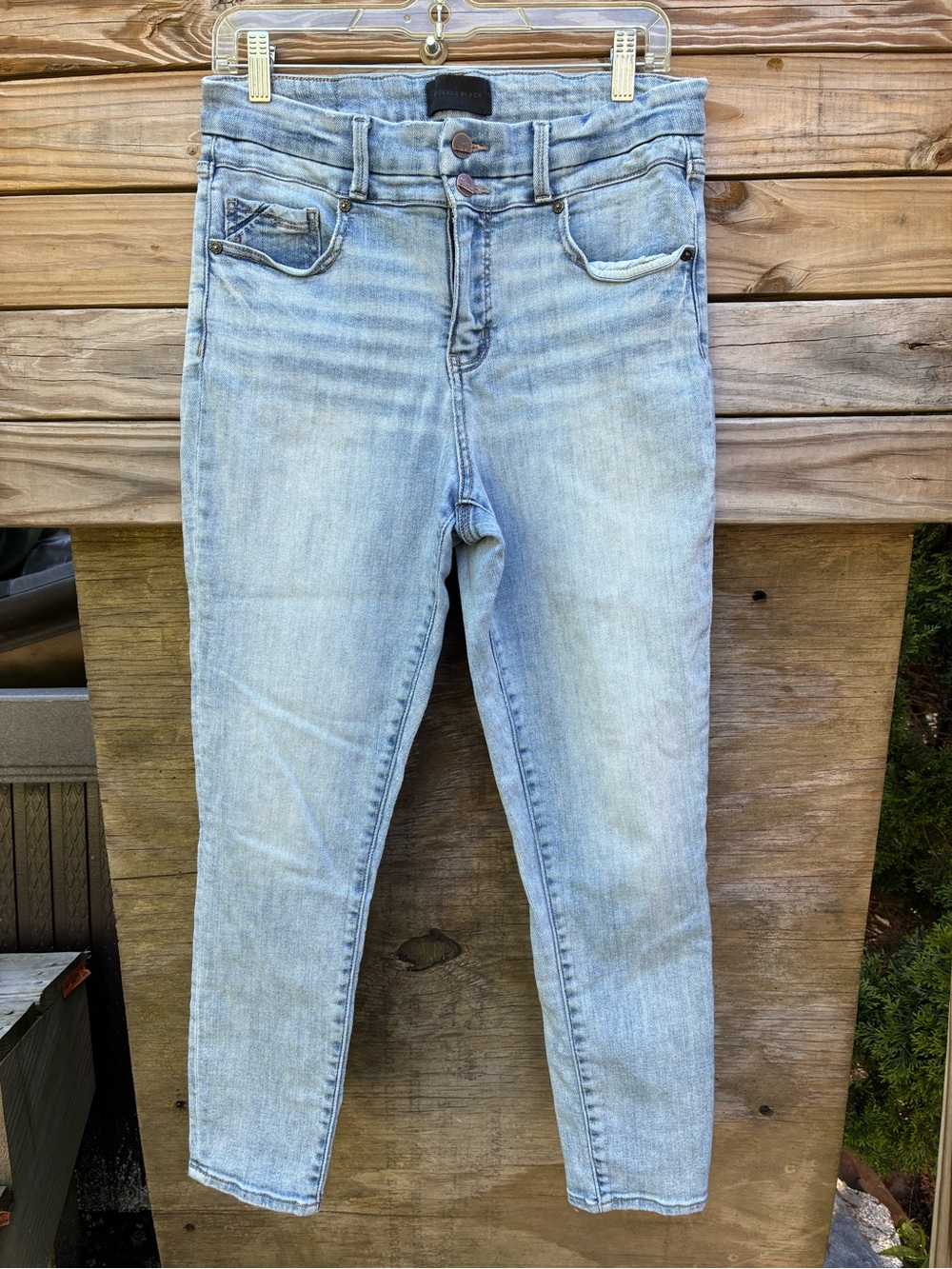 Buckle Black Womens Light Wash High-Rise Fit 75 Ankle Skinny Size 30